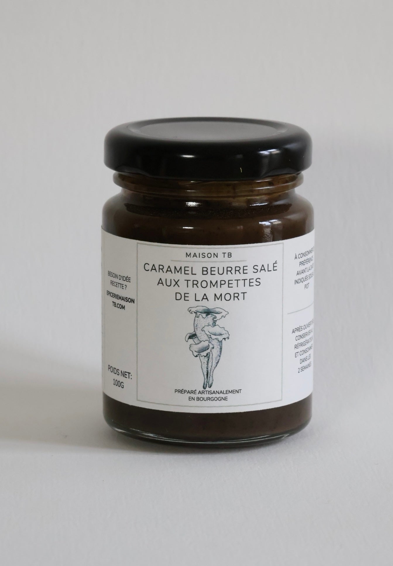 Caramel beurre salé aux Trompettes de la mort