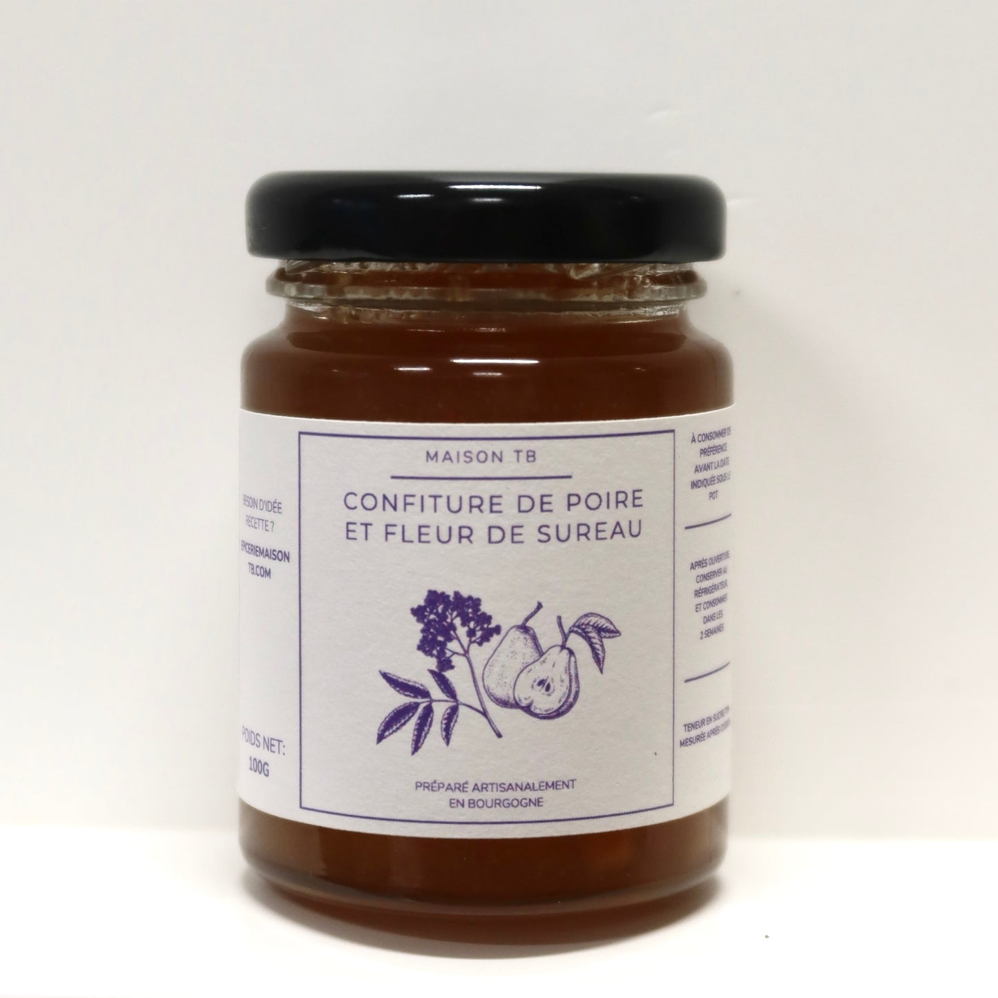 Confiture de Poire à la fleur de Sureau