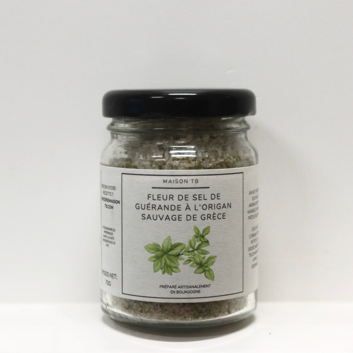 Fleur de sel de Guérande à l'Origan sauvage de Grèce