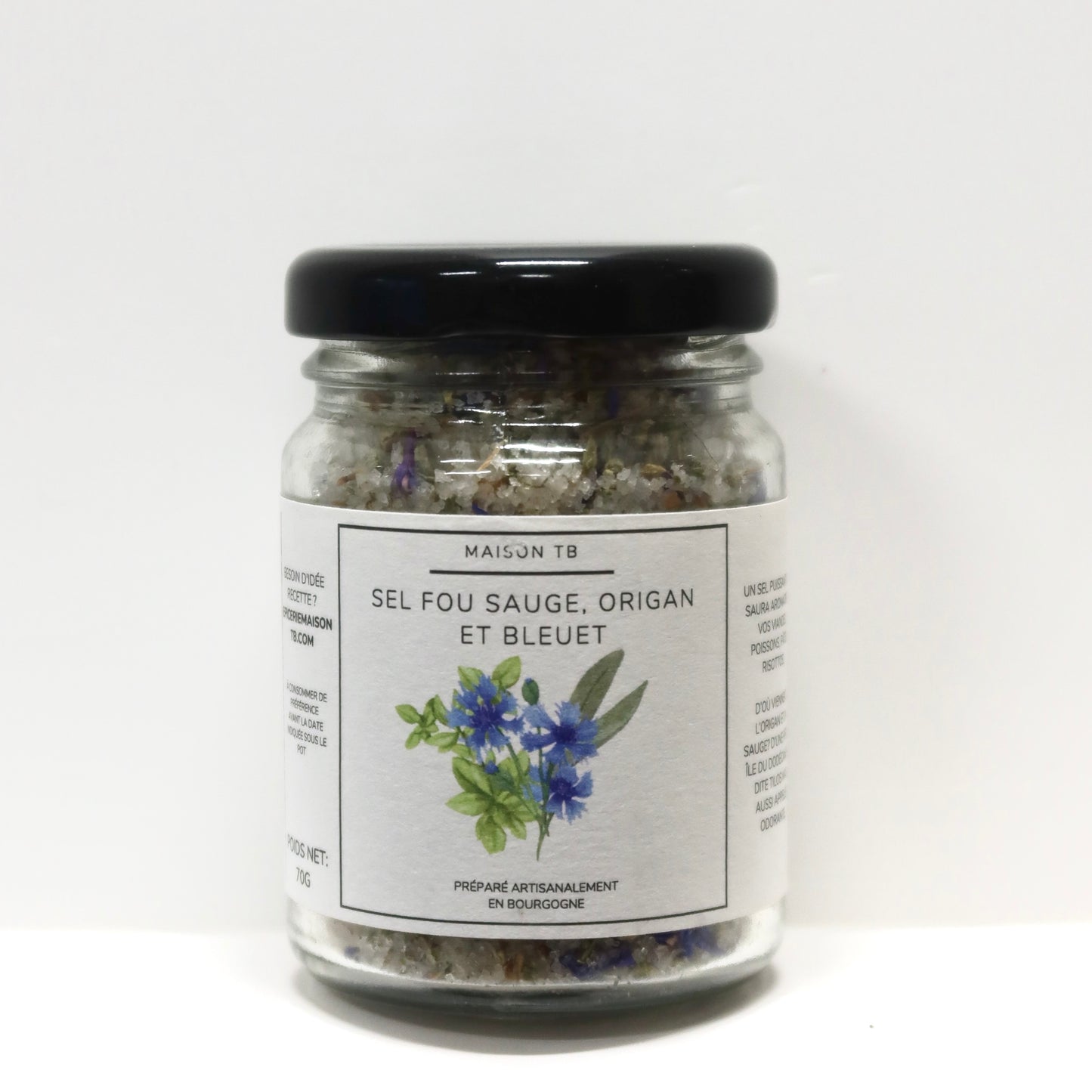 Sel fou Sauge, Origan et Bleuet